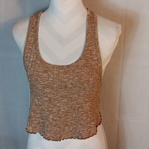 Forever 21 Cropped Racerback Tank Top